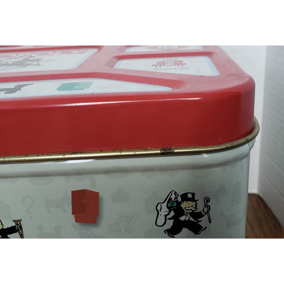 Vintage Hasbro Monopoly Large Popcorn Tin Toy Chest 1998 - Picture 2 of 11